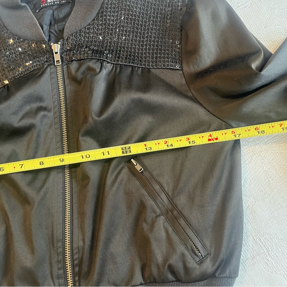 Morgan de Toi Black Sequin Jacket‎ – Size Small - Picture 9 of 13